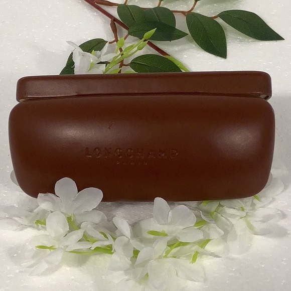 LONGCHAMP Paris Sunglass Case Brown - Picture 2 of 4